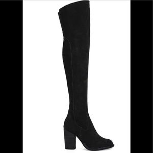 Over The Knee “Logan” Boot (Black) Kelsey Dagger